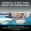 Picture of Cobra MR F45-D Fixed Mount VHF Marine Radio - 25 Watt VHF, Submersible, LCD Display, Noise Cancelling Microphone, NOAA Weather Channels, Signal Strength Meter, Scan Channels, White