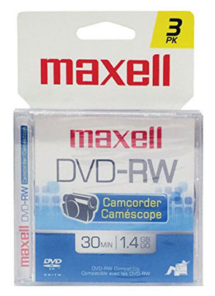 Picture of Maxell 567655 DVD-RW Camcorder Rewriteable - 3 Pack Jewel Case