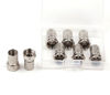 Picture of RG6 F-Type Twist-On Coaxial Cable RF Connector Adapter Plug, 6PCS (Silver)