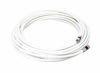 Picture of 50' Feet, White RG6 Coaxial Cable (Coax Cable) with Connectors, F81 / RF, Digital Coax - AV, Cable TV, Antenna, and Satellite, CL2 Rated, 50 Foot