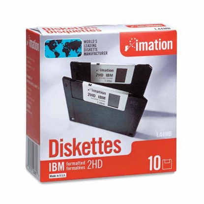 Picture of Imation - 3-1/2" Diskettes, Formatted, PC Format, 1.44MB, DS-HD