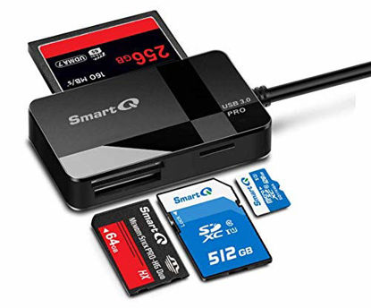 Picture of SmartQ C368 USB 3.0 Multi-Card Reader, Plug N Play, Apple and Windows Compatible, Powered by USB, Supports CF/SD/SDHC/SCXC/MMC/MMC Micro, etc.