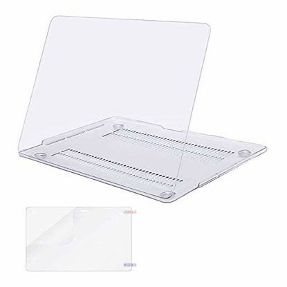 Picture of MOSISO MacBook Pro 13 inch Case 2020 2019 2018 2017 2016 Release A2338 M1 A2289 A2251 A2159 A1989 A1706 A1708, Plastic Hard Shell&Screen Protector Compatible with MacBook Pro 13 inch, Crystal Clear