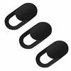 Picture of Webcam Cover (3 Pack) Allinko 0.03 inch Ultra Thin Laptop Camera Cover Slide for Computer MacBook Pro/Air iMac iPhone Cell Phone PC Tablet Notebook Surface Pro Echo Show Camera Blocker Slider - Black