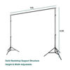 Picture of Kshioe 2x3m/6.5x9.8ft Photo Video Studio Adjustable Background Backdrop Support System Stand with Carry Bag