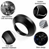 Picture of 62mm Wide Angle Lens Hood,Universal Metal Lens Hood Sunshade with Centre Pinch Lens Cap for Canon Nikon Sony Pentax Olympus Fuji Camera +Microfiber Cleaning Cloth