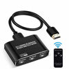 Picture of NEWCARE HDMI 2.0b Switch 3 in 1 Out,3x1 HDMI Selector Switch with Remote,Support UHD 4K@60Hz Ultra HD 3D 1080P,HDCP 2.2 HDR,18.5Gbps HDMI Switcher Come with High Speed HDMI Cable (Black)