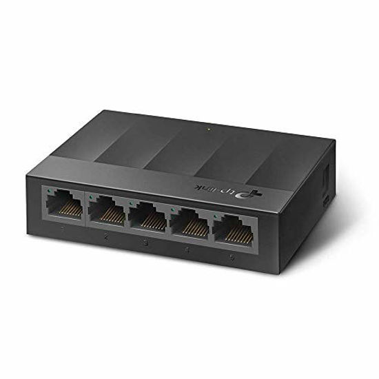 Picture of TP-Link Litewave 5 Port Gigabit Ethernet Switch | Desktop Ethernet Splitter | Plastic Case | Unshielded Network Switch | Plug & Play | Fanless Quiet | Unmanaged (LS1005G)