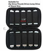 Picture of USB Flash Drive Case, USB Holder Electronic Accessory Organizer 10 Capacites, Soft Storage Bag for Zip Drive/Thumb Drive/Jump Drive (Not Included ) (Black)