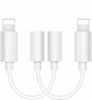 Picture of 2 Pack Headphone Adapter for iPhone Lightning to 3.5 mm Headphone Jack Adapter,Earphone Audio Jack Aux Connector for iPhone 12/11/XS/X/8/7 Audio & Charger & Call & Sync Cable Support All iOS System