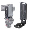 Picture of DSLR Camera L Bracket Vertical Horizontal Switching Tripod Head Quick Release Plate Arca Swiss Compatible with Digital DSLR Camera Stabilizer Tripod Monopod Canon Nikon Sony DJI Osmo Ronin Zhiyun