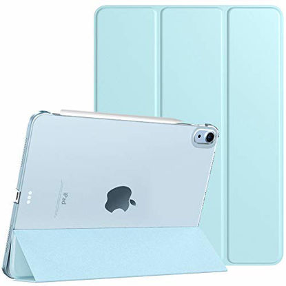 Picture of TiMOVO Case for New iPad Air 4th Generation, iPad Air 4 Case (10.9-inch, 2020), [Support 2nd Gen Apple Pencil Charging] Slim Stand Protective Cover Shell with Auto Wake/Sleep - Sky Blue