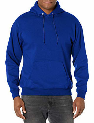 Picture of Hanes mens Pullover Ecosmart Fleece Hooded Sweatshirt,Deep Royal,X-Large