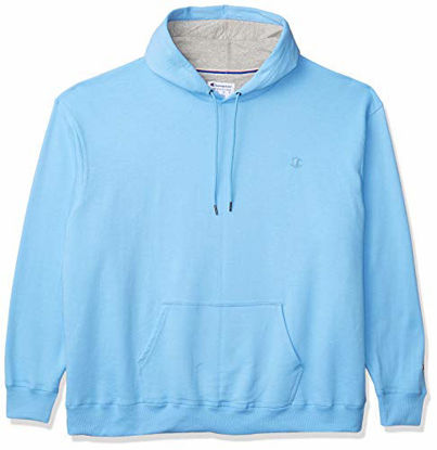 Picture of Champion Men's Powerblend Pullover Hoodie, Swiss Blue, Medium