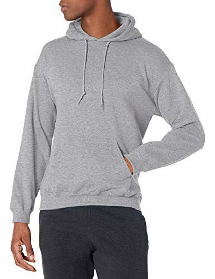 Picture of Gildan Men's Fleece Hooded Sweatshirt, Style G18500, Sport Grey, 2X-Large