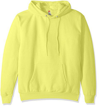 Picture of Hanes Men's Pullover Ecosmart Fleece Hooded Sweatshirt, safety green, Small