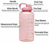 Picture of Venture Pal Large 1 Gallon/128 OZ (When Full) Motivational BPA Free Leakproof Water Bottle with Straw & Time Marker Perfect for Fitness Gym Camping Outdoor Sports-Light Pink