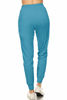 Picture of Leggings Depot JGA128-TURQUOISE-M Jogger Track Pants w/Pockets, Medium