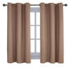 Picture of NICETOWN Window Treatment Thermal Insulated Solid Grommet Blackout Curtains/Drapes for Bedroom (Set of 2 Panels, 42 by 63 Inch, Cappuccino)