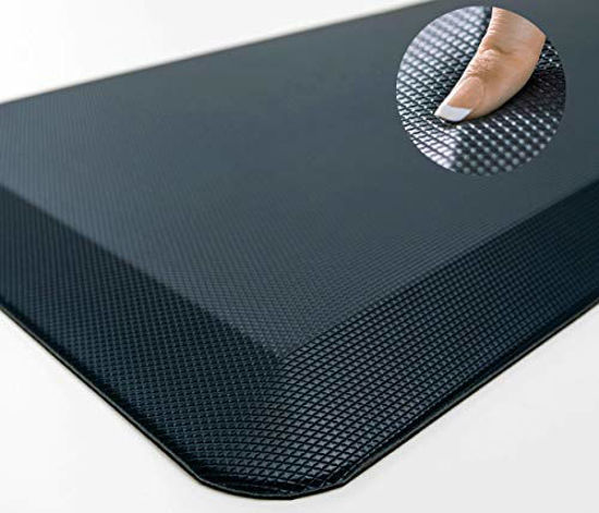 Picture of Sky Solutions Anti Fatigue Mat - Cushioned Comfort Floor Mats For Kitchen, Office & Garage - Padded Pad For Office - Non Slip Foam Cushion For Standing Desk (20x32x3/4-Inch, Dark Blue)