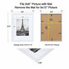 Picture of upsimples 9x12 Picture Frame Set of 5,Display Pictures 6x8 with Mat or 9x12 Without Mat,Wall Gallery Photo Frames,White