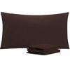 Picture of NTBAY King Pillowcases Set of 2, 100% Brushed Microfiber, Soft and Cozy, Wrinkle, Fade, Stain Resistant with Envelope Closure, 20 x 40 Inches, Dark Brown