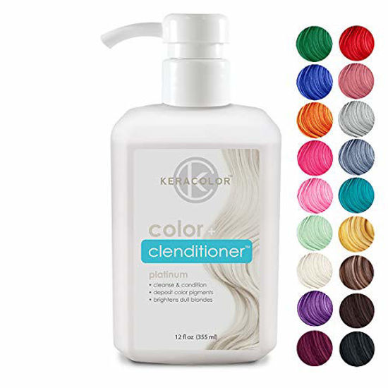 Picture of Keracolor Clenditioner Color Depositing Conditioner Colorwash, Platium, 12 fl oz