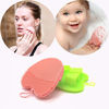 Picture of INNERNEED Silicone Facial Scrubber Face Brush Pads for Cleansing, Exfoliating, Makeup Removal Brush, Anti-Aging Face Massage, Handheld (Pink + Green)