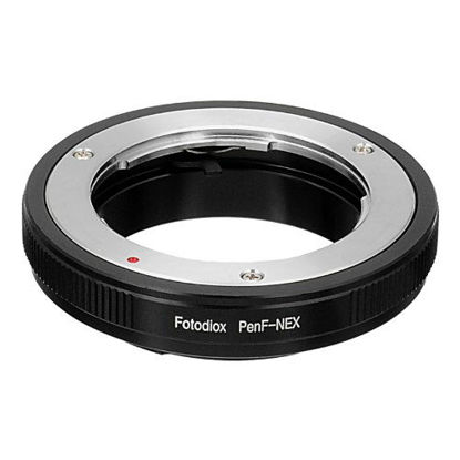 Picture of Fotodiox Lens Mount Adapter, Olympus Pen-F Lens to Sony Alpha NEX E-Mount Camera, fits Sony NEX-3, NEX-5, NEX-5N, NEX-7, NEX-7N, NEX-C3, NEX-F3, Sony Camcorder NEX-VG10, VG20, FS-100, FS-700