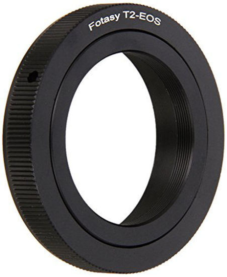 Picture of Fotasy Adjustable T2 Lens to Canon EF Adapter, T2 EF Adapter, T2 EFS Adapter, Infinity Focus, Fits Canon DSLR 6D 5D Mark IV III II 1Ds 1D 7D II 7D 90D 80D 77D 70D 60D 50D 1300D 1200D 1100D 1000D 760D