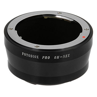 Picture of Fotodiox Pro Lens Mount Adapter, Olympus OM Zuiko Lens to Sony NEX (E-Mount) Camera Body, for NEX-3, NEX-3N, NEX-5, NEX-5R, NEX-6, NEX-7