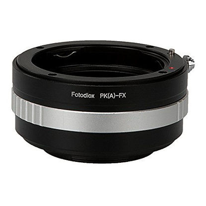 Picture of Fotodiox Lens Mount Adapter Compatible with Pentax K Mount (PKAF) D/SLR Lens on Fuji X-Mount Cameras
