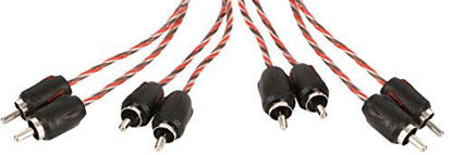 Picture of Stinger SI4417 17-Foot 4000 Series Professional 4 Channel RCA Interconnects,BLACK