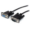 Picture of StarTech.com 3m Black Straight Through DB9 RS232 Serial Cable - DB9 RS232 Serial Extension Cable - Male to Female Cable (MXT1003MBK)