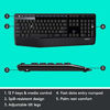 Picture of Logitech MK345 Wireless Combo Full-Sized Keyboard with Palm Rest and Comfortable Right-Handed Mouse - Black