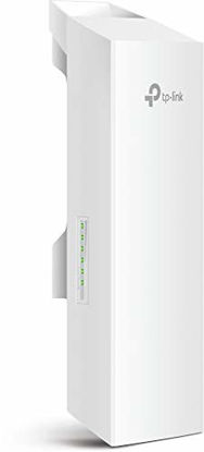 Picture of TP-Link 2.4GHz N300 Long Range Outdoor CPE for PtP and PtMP Transmission | Point to Point Wireless Bridge | 9dBi, 5km+ | Passive PoE Powered w/ Free PoE Injector | Pharos Control (CPE210) , White