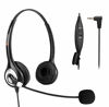 Picture of Phone Headset 2.5mm with Noise Canceling Mic & Mute Switch Ultra Comfort Telephone Headset for Panasonic AT&T Vtech Uniden Cisco Grandstream Polycom Cordless Phones