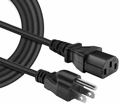 Picture of IBERLS [UL Listed] 18 AWG AC Cable 3 Prong Plug Universal LCD Plasma Tv LED Monitor Power Cord for Samsung, Toshiba, LG, Sony, Panasonic, Acer, Asus, HP Dell Computer Monitor(NEMA 5-15P to IEC320C13)