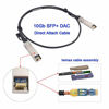 Picture of 1M SFP+ DAC Cable, 10Gb SFP+ Storage Network Cable, Ethernet Copper Switch Cable, Compatible for Cisco SFP-H10GB-CU1M, Ubiquiti, D-Link, Juniper, Huawei, Mellanox, Mikrotik, Netgear, Supermicro