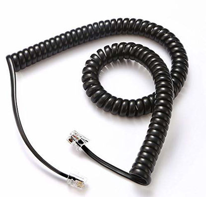 Picture of Telephone Cord, Phone Cord, Handset Cord, Black, 2 Pack, Universally Compatible