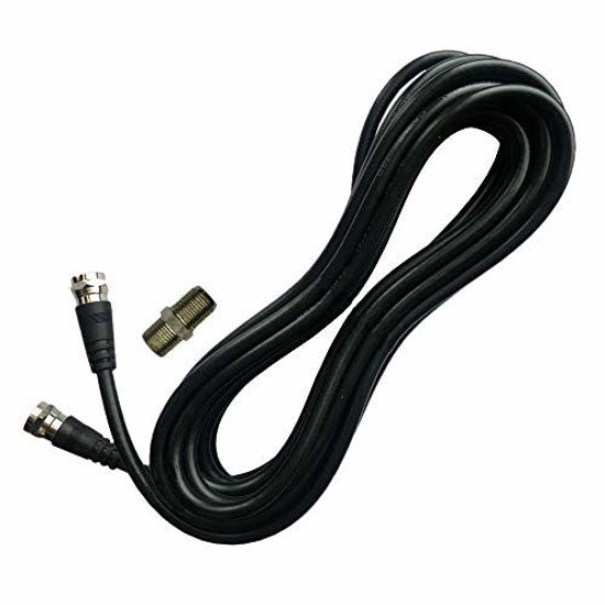 Picture of Chaowei Coaxial TV Antenna Extension Cable with Coaxial Coupler to Extend Your Indoor Antenna-15 feet