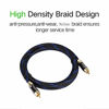 Picture of KUYIOHIFI Dual Shielded (OD 8.0mm) RCA Male to RCA Male subwoofer Cable (4 Feet)