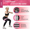 Picture of Booty 3 Resistance Bands for Legs and Butt Set, Exercise Bands Fitness Bands - Video Workout, Resistance Loops Hip Thigh Glute Bands Non Slip Fabric, Elastic Strength Squat Band Beginner-Professional