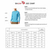 Picture of BALEAF Men's UPF 50+ Sun Protection Shirts Long Sleeve Dri Fit SPF T-Shirts Lightweight Fishing Hiking Running Ocean Blue Size XXXL