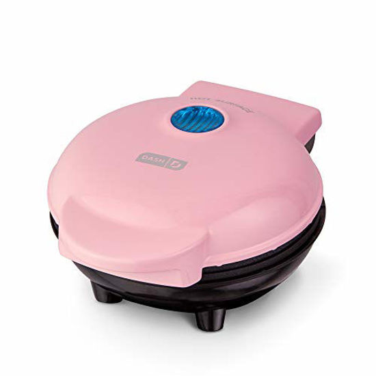 GetUSCart Dash DMS001PK Mini Maker Electric Round Griddle for Individual Pancakes Cookies Eggs other on the go Breakfast Lunch Snacks with Indicator Light Included Recipe Book Pink