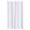 Picture of Fabric Shower Curtain Liner Longer Stall Size 54 x 75 inches, Hotel Quality, Washable, White Bathroom Curtains with Grommets, 54x75