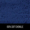 Picture of Gorilla Grip Original Luxury Chenille Bathroom Rug Mat, 36x24, Extra Soft and Absorbent Shaggy Rugs, Machine Wash and Dry, Perfect Plush Carpet Mats for Tub, Shower, and Bath Room, Royal Blue