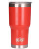 Picture of BEAST 30oz Red Insulated Tumbler Stainless Steel Coffee Cup with Lid 2 Straws Brush
