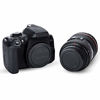 Picture of 2 Pack JJC Body Cap Cover and Rear Lens Cap Kit for Canon EOS Rebel T6 T7 T5 T4i T5i T6i T6s T7i T8i SL1 SL2 SL3 60D 70D 77D 80D 90D 5D Mark II III IV 6D 7D & More Canon DSLR Camera with EF EF-S Lens