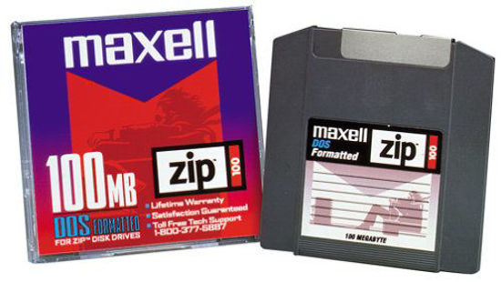 Picture of Maxell ZIP 100 DISK 100MB 1PK ( 580005 ) (Discontinued by Manufacturer)